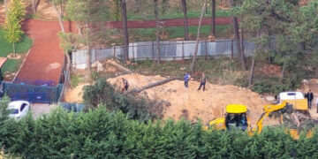 Kuzey Ormanları’nın Ümraniye Hekimbaşı Devlet Ormanı mevkiinde “millet bahçesi” tahribi devam ediyor