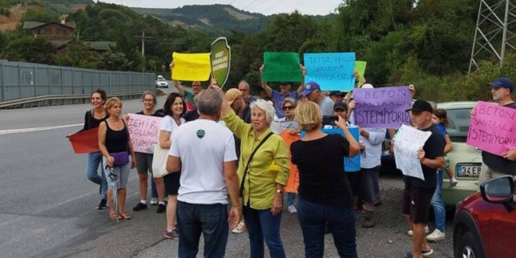 Kuzey Ormanları’nı tahrip eden kaçak beton santrali Tatlısu Deresi’ni de kirletti