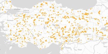 Tüm ülke maden sahası