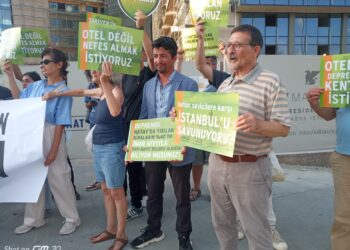 AKO Gönüllüleri: Hacıosman’daki ruhsatsız 35 yıllık beton yığını inşaatı derhal durdurulsun